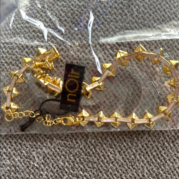 NWT Noir Gold Spike  chocker necklace/  Bracelet - Picture 1 of 3